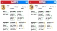 Palmer and Nkunku ratings (Image via FUT Scoreboard application)